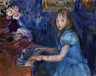Lucie Leon at the Piano Berthe Morisot